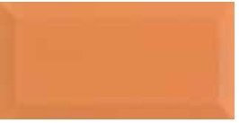 REVESTIMIENTO BISELADO 10X20 BX NARANJA BRILLO (Espesor 6 mm) - FBR